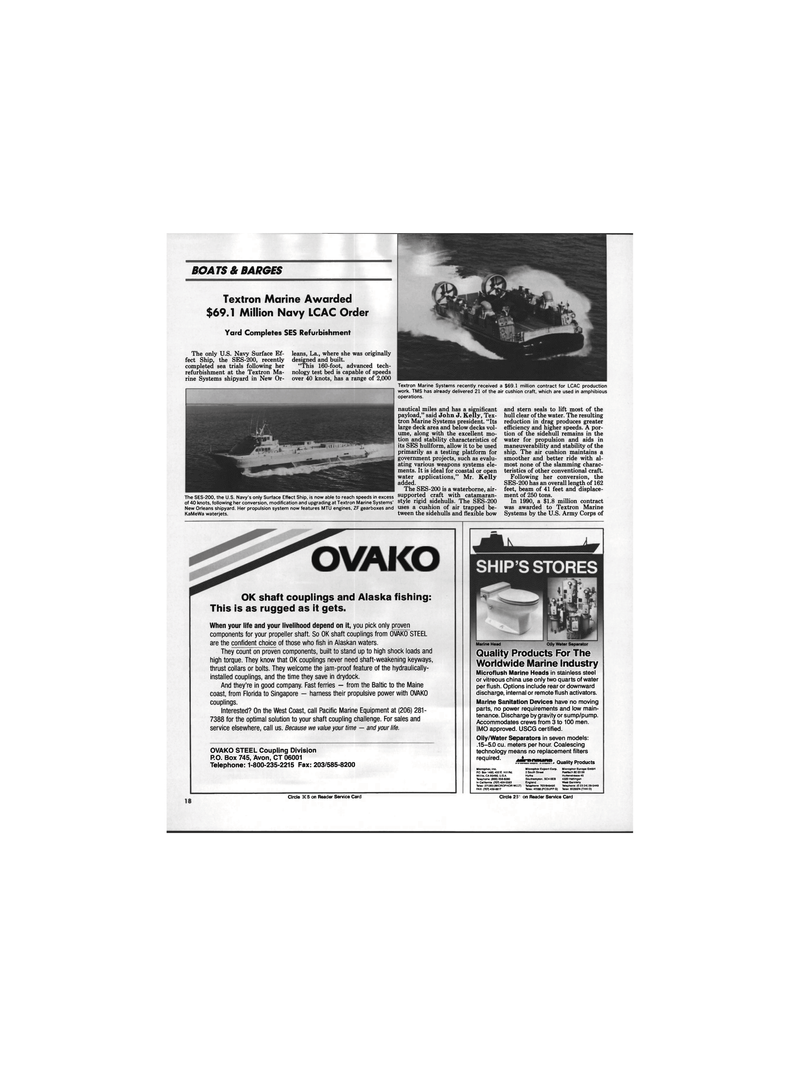Maritime Reporter Magazine, page 16,  Apr 1991