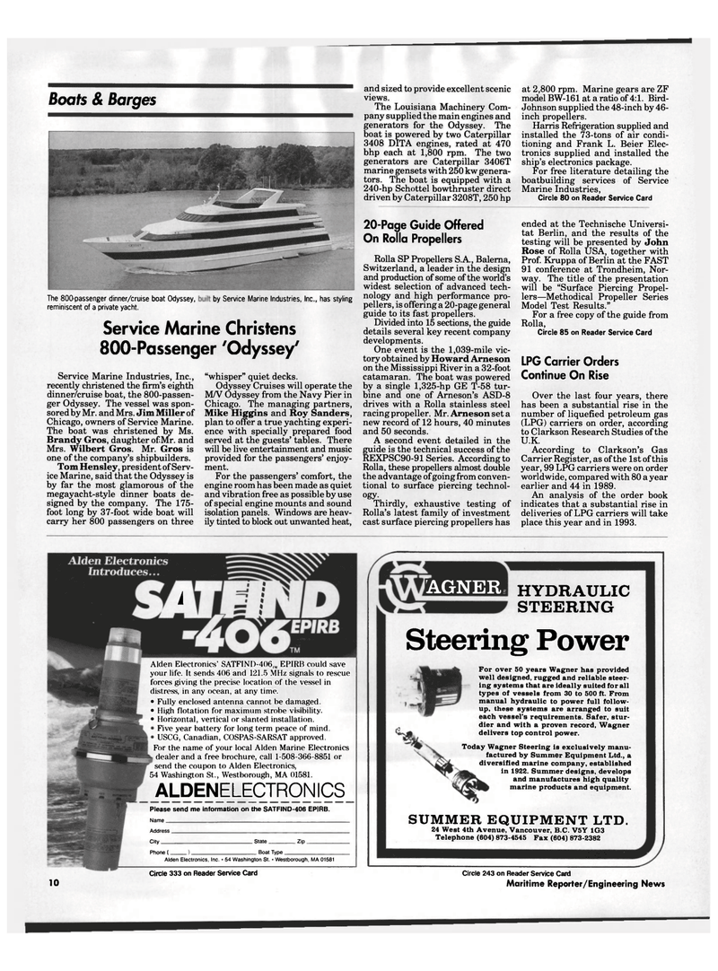 Maritime Reporter Magazine, page 8,  Jun 1991