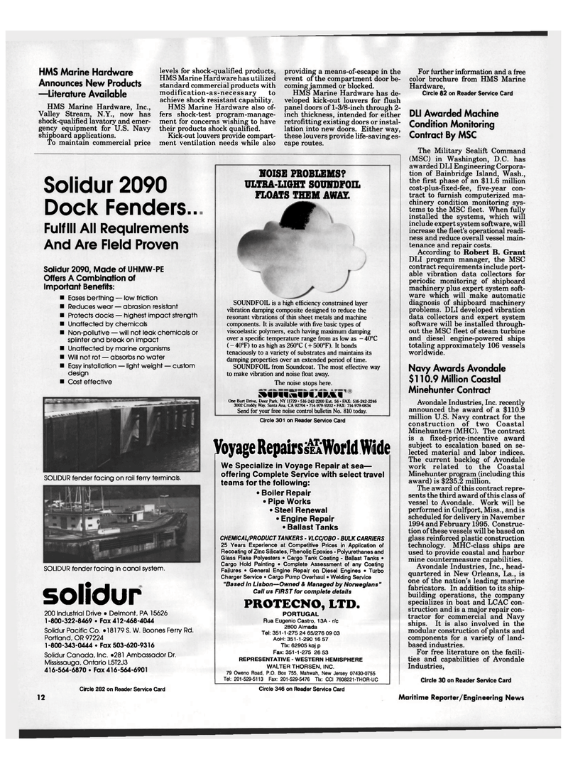 Maritime Reporter Magazine, page 10,  Jun 1991