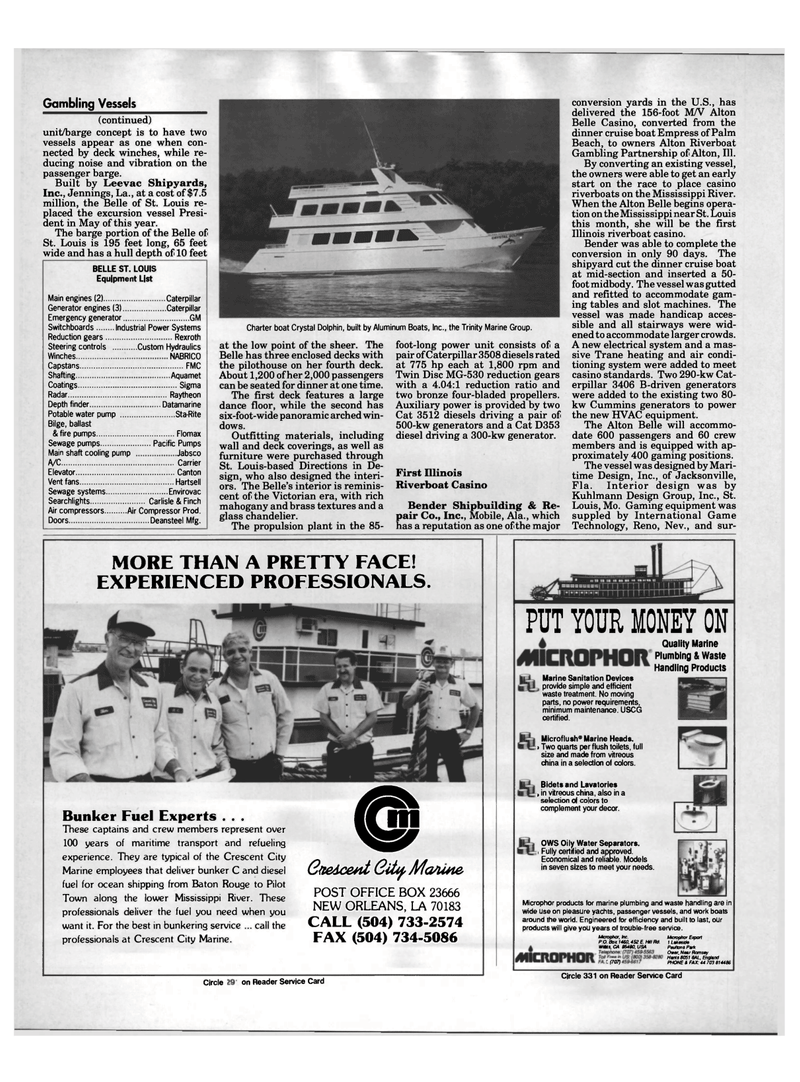 Maritime Reporter Magazine, page 4th Cover,  Aug 1991