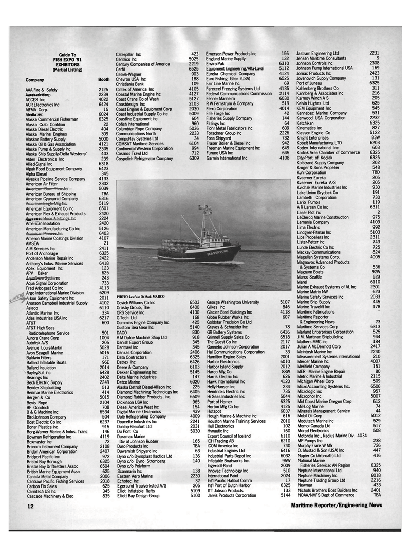 Maritime Reporter Magazine, page 10,  Oct 1991
