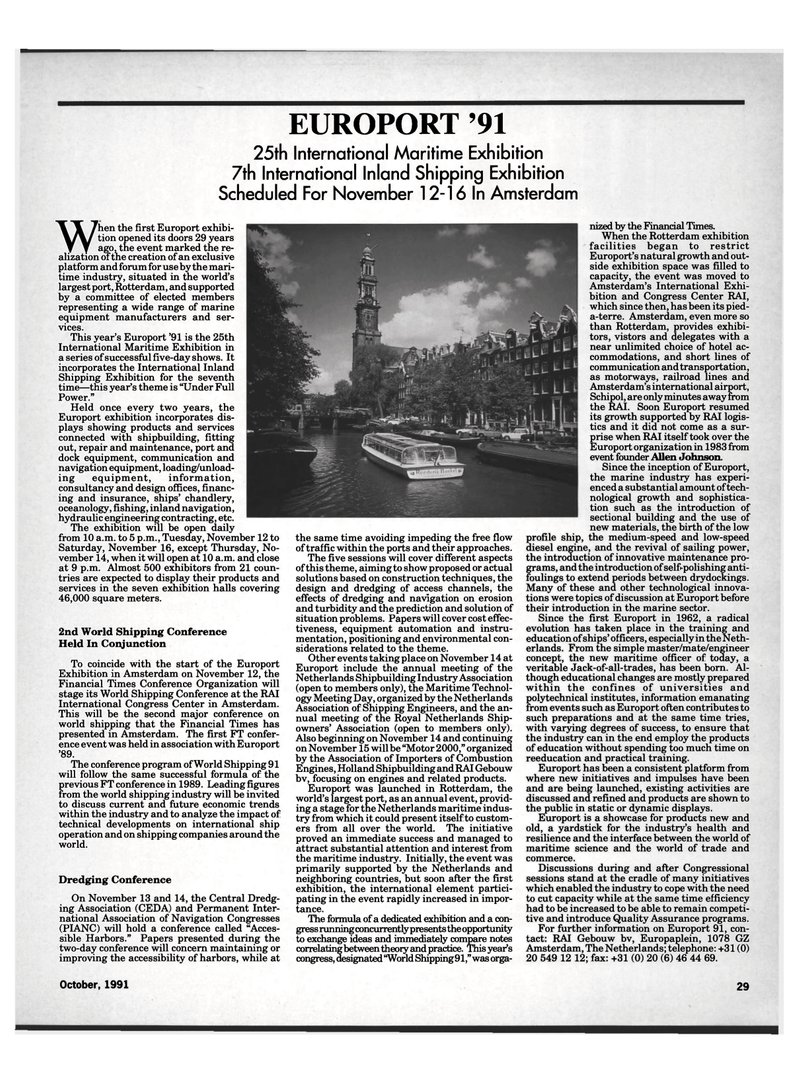 Maritime Reporter Magazine, page 29,  Oct 1991