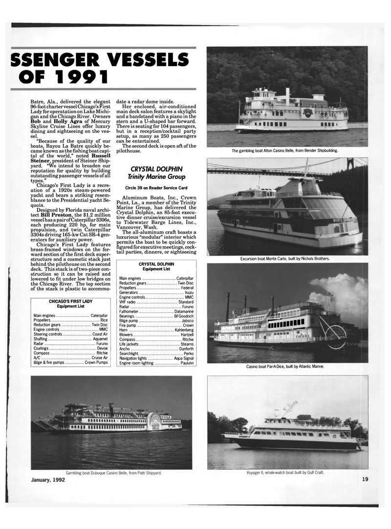 Maritime Reporter Magazine, page 17,  Jan 1992