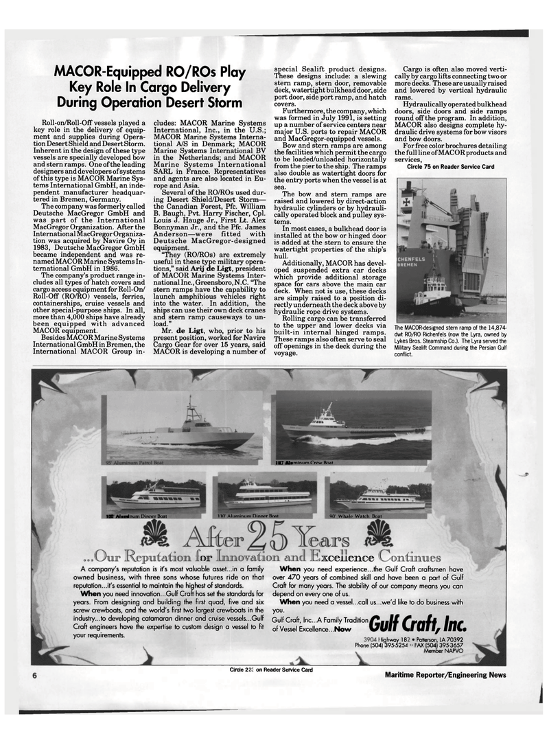 Maritime Reporter Magazine, page 4,  Jan 1992