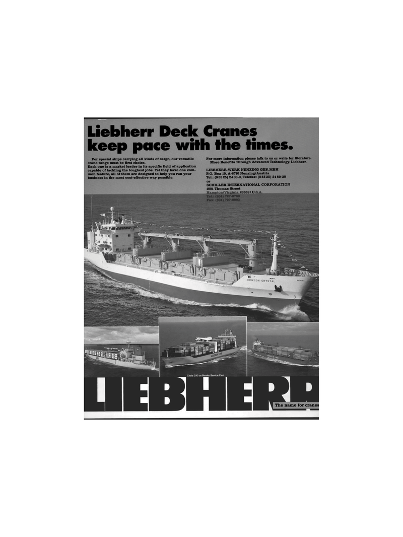 Maritime Reporter Magazine, page 77,  Feb 1992