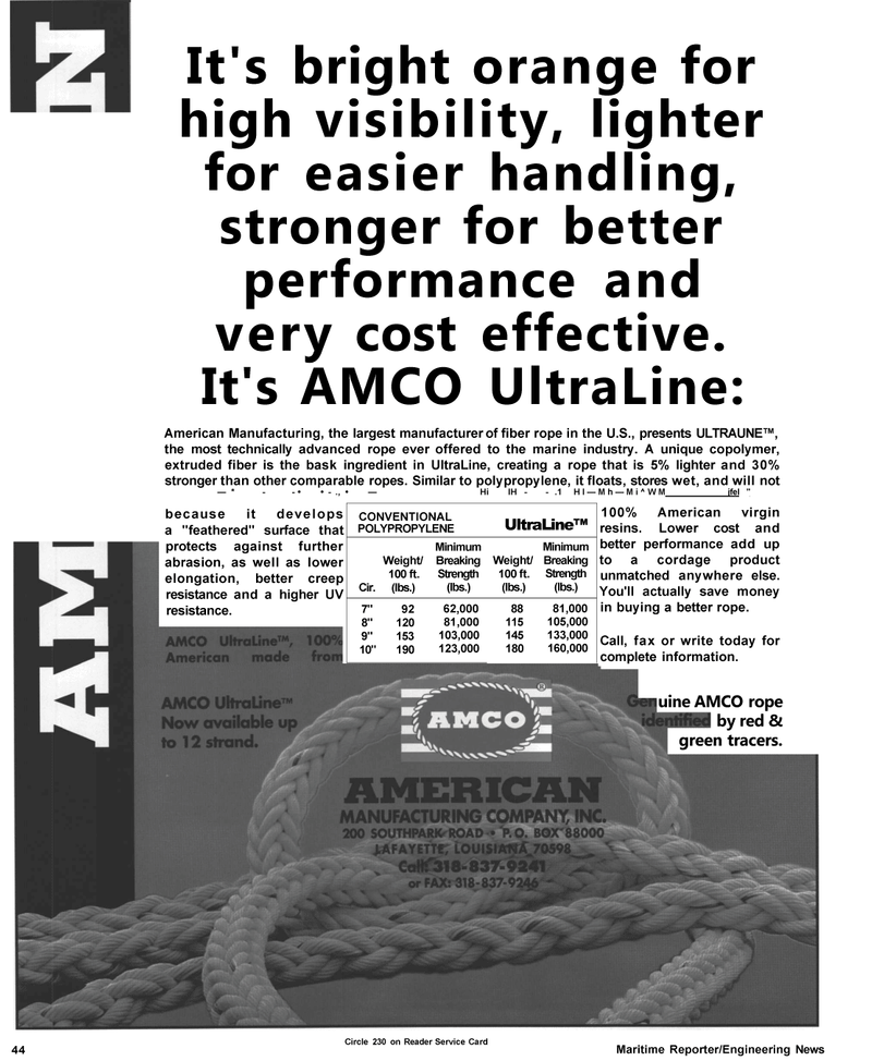 Maritime Reporter Magazine, page 46,  Apr 1992