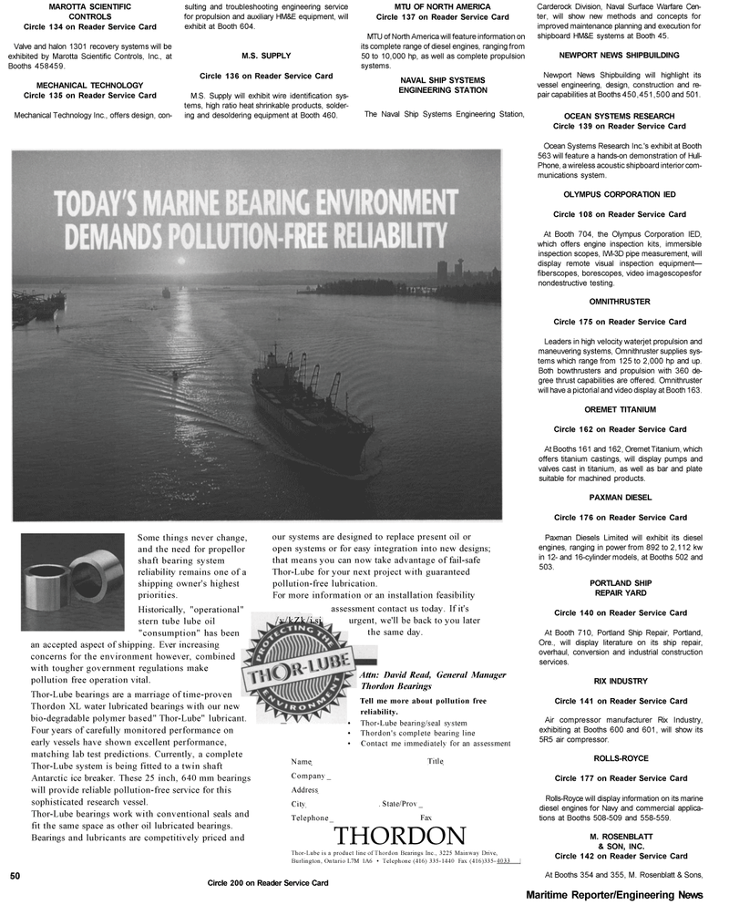Maritime Reporter Magazine, page 69,  Apr 1992