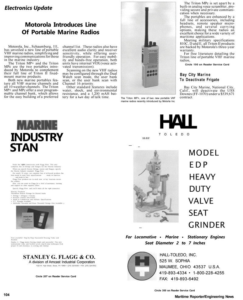 Maritime Reporter Magazine, page 77,  Apr 1992