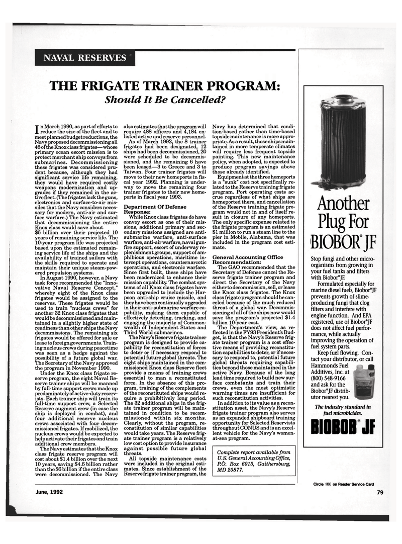 Maritime Reporter Magazine, page 69,  Jun 1992