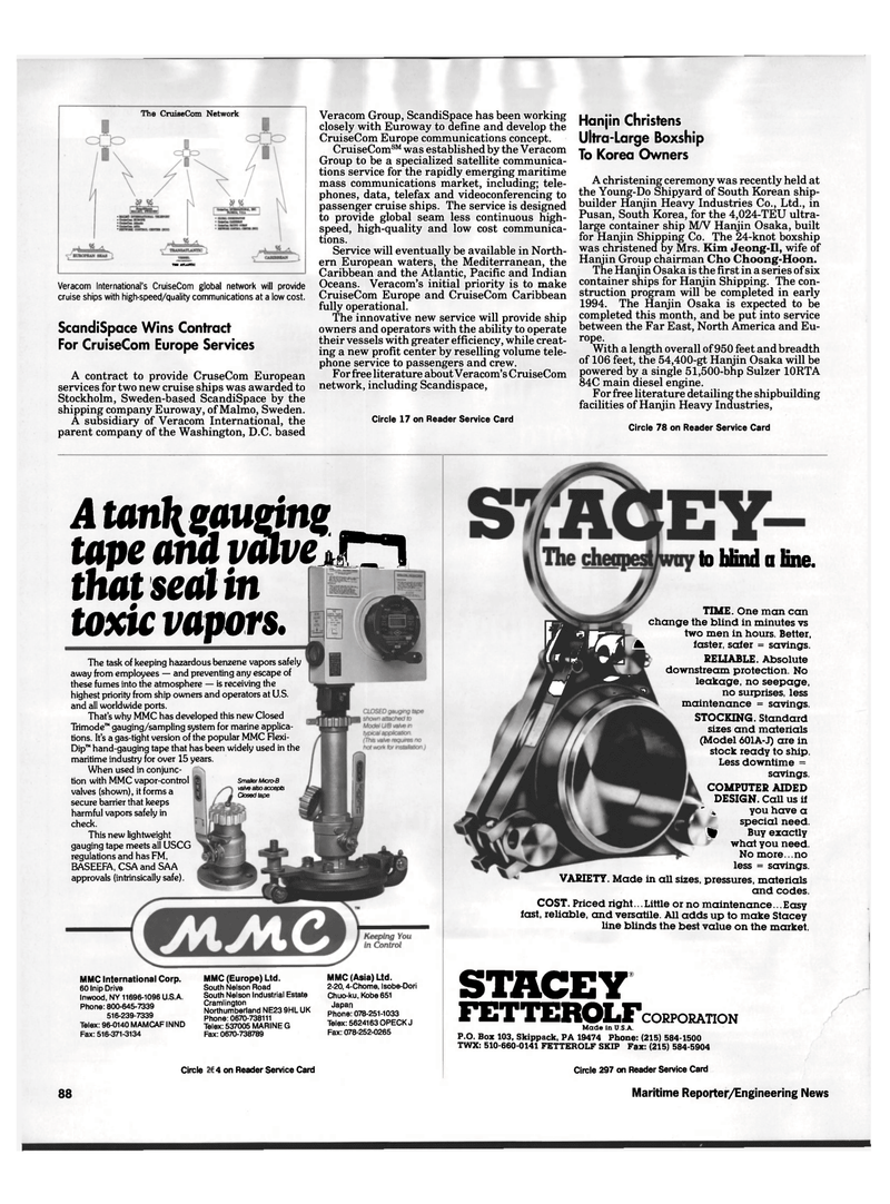 Maritime Reporter Magazine, page 78,  Jun 1992
