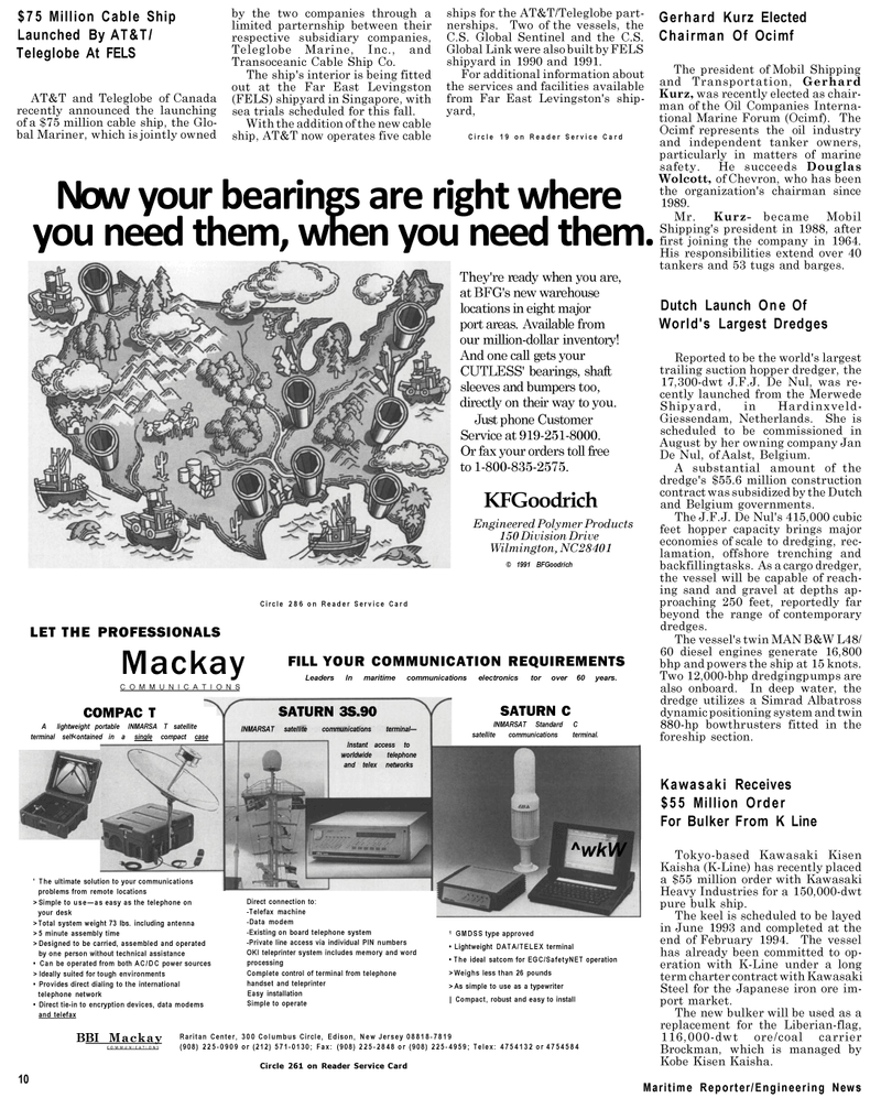 Maritime Reporter Magazine, page 8,  Jul 1992