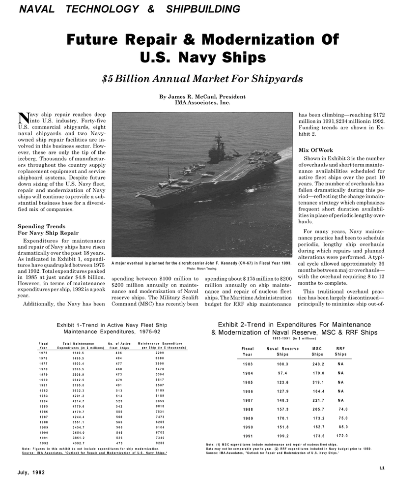 Maritime Reporter Magazine, page 37,  Jul 1992