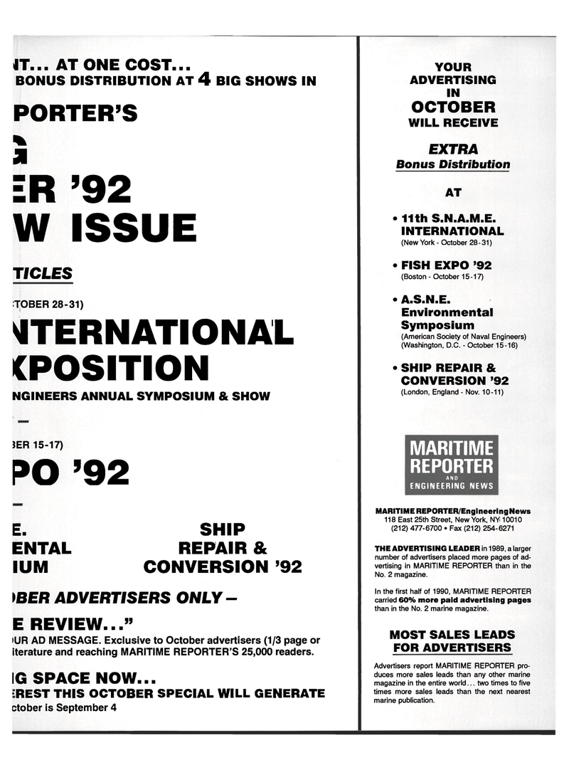 Maritime Reporter Magazine, page 43,  Aug 1992