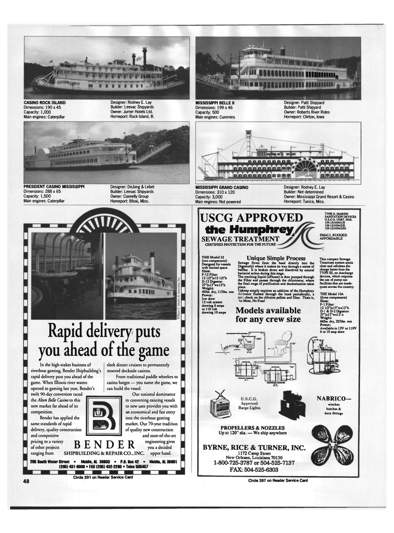 Maritime Reporter Magazine, page 46,  Aug 1992