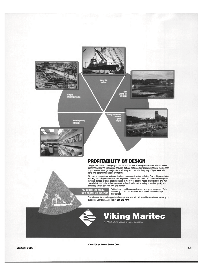 Maritime Reporter Magazine, page 61,  Aug 1992
