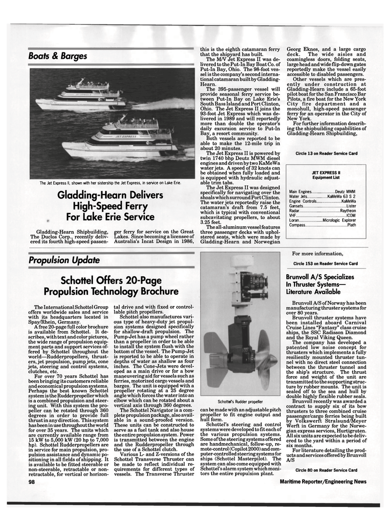 Maritime Reporter Magazine, page 100,  Sep 1992