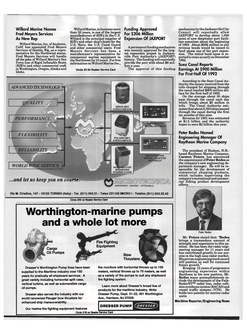 Maritime Reporter Magazine, page 10,  Sep 1992