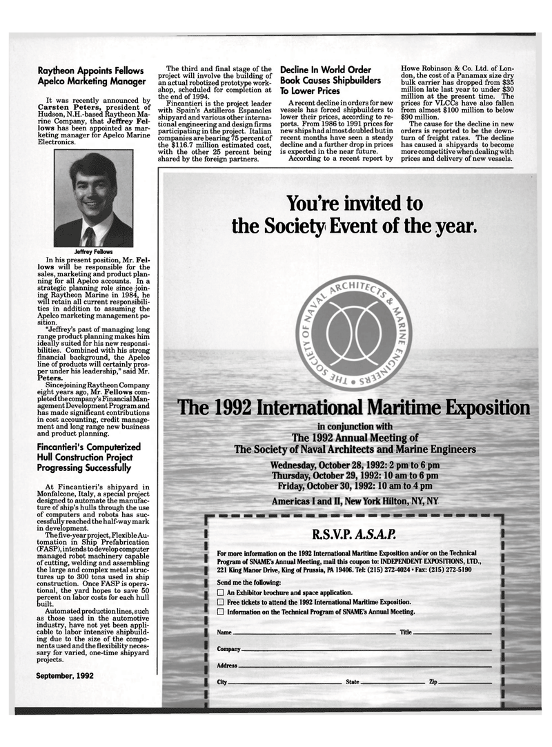 Maritime Reporter Magazine, page 15,  Sep 1992