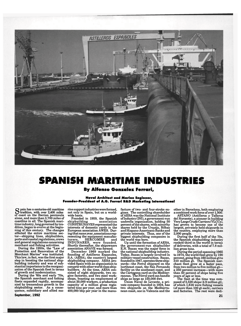 Maritime Reporter Magazine, page 19,  Sep 1992