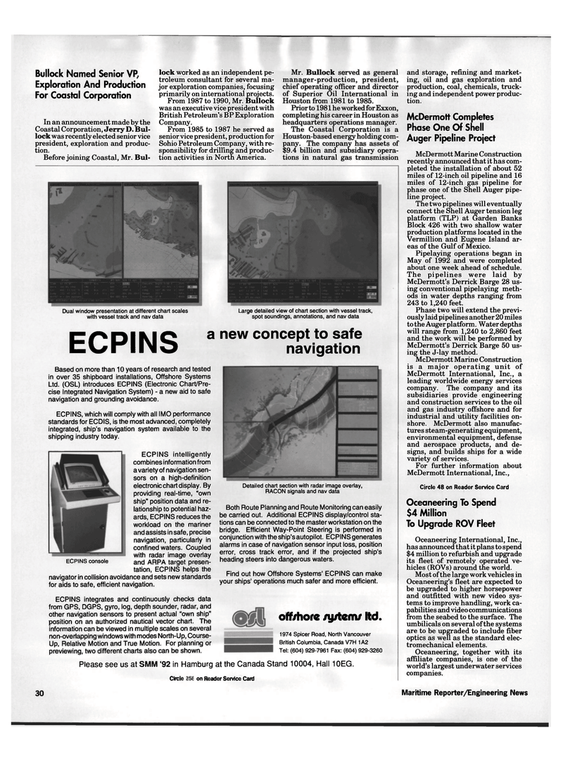 Maritime Reporter Magazine, page 30,  Sep 1992