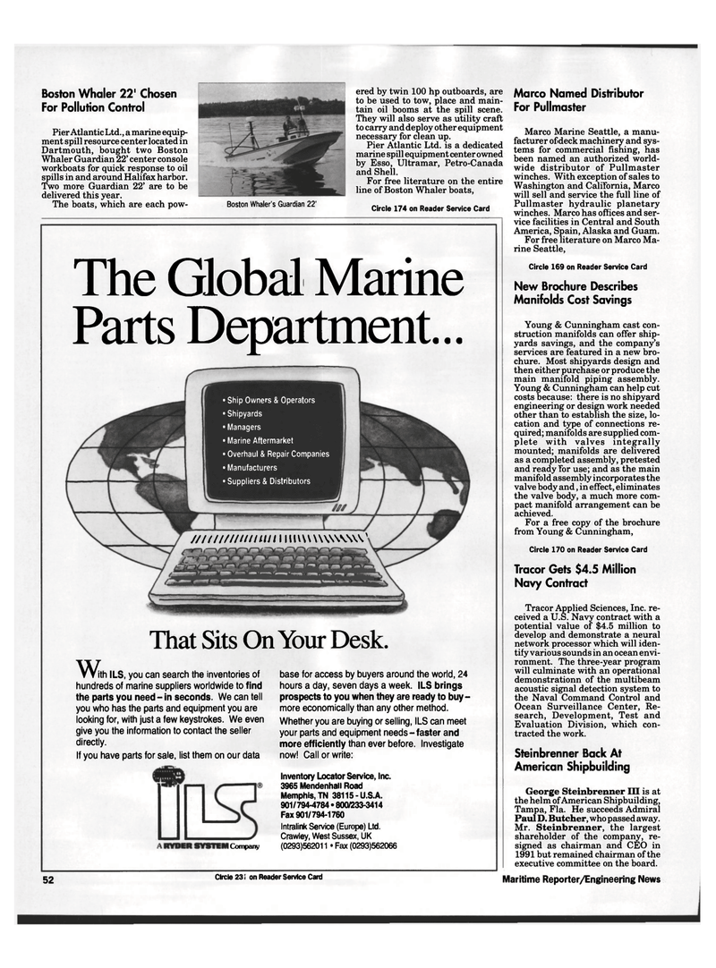 Maritime Reporter Magazine, page 54,  Sep 1992