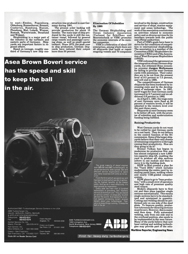 Maritime Reporter Magazine, page 60,  Sep 1992