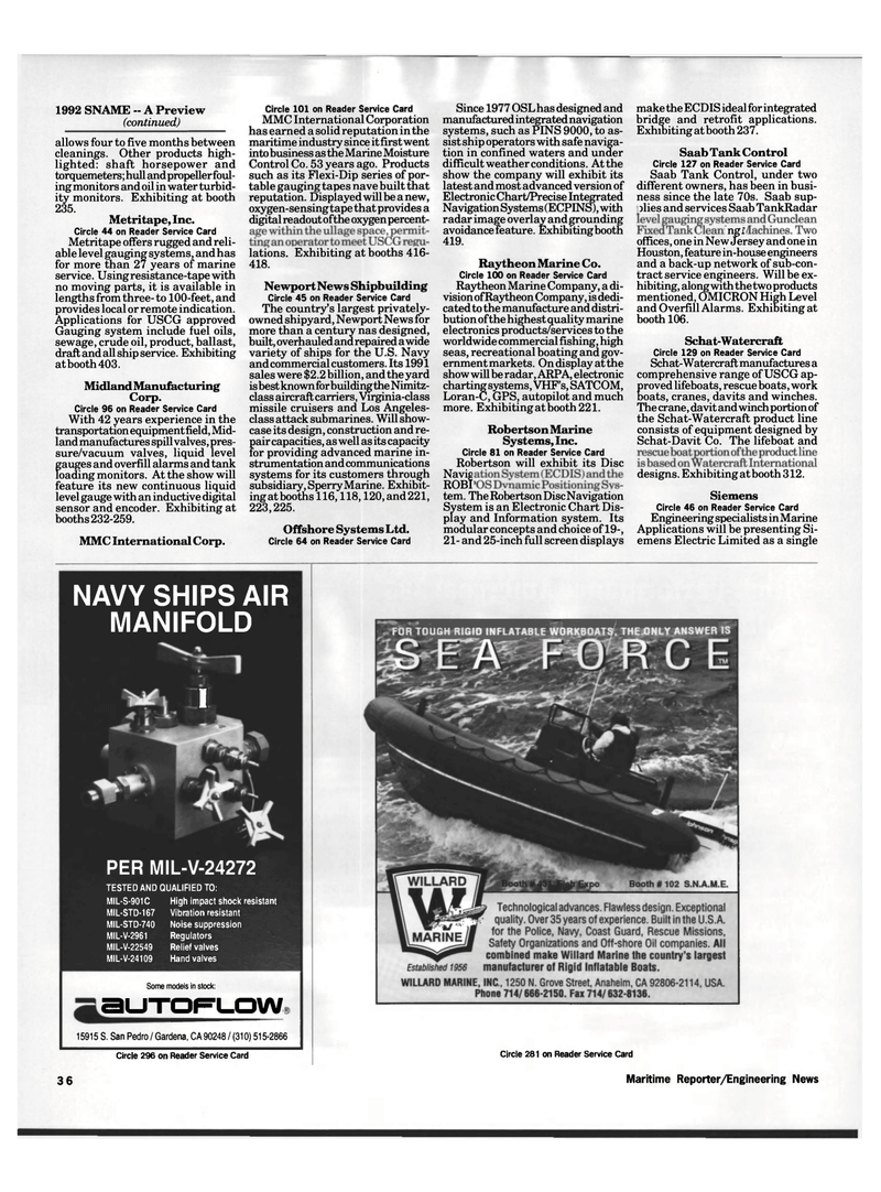 Maritime Reporter Magazine, page 35,  Oct 1992