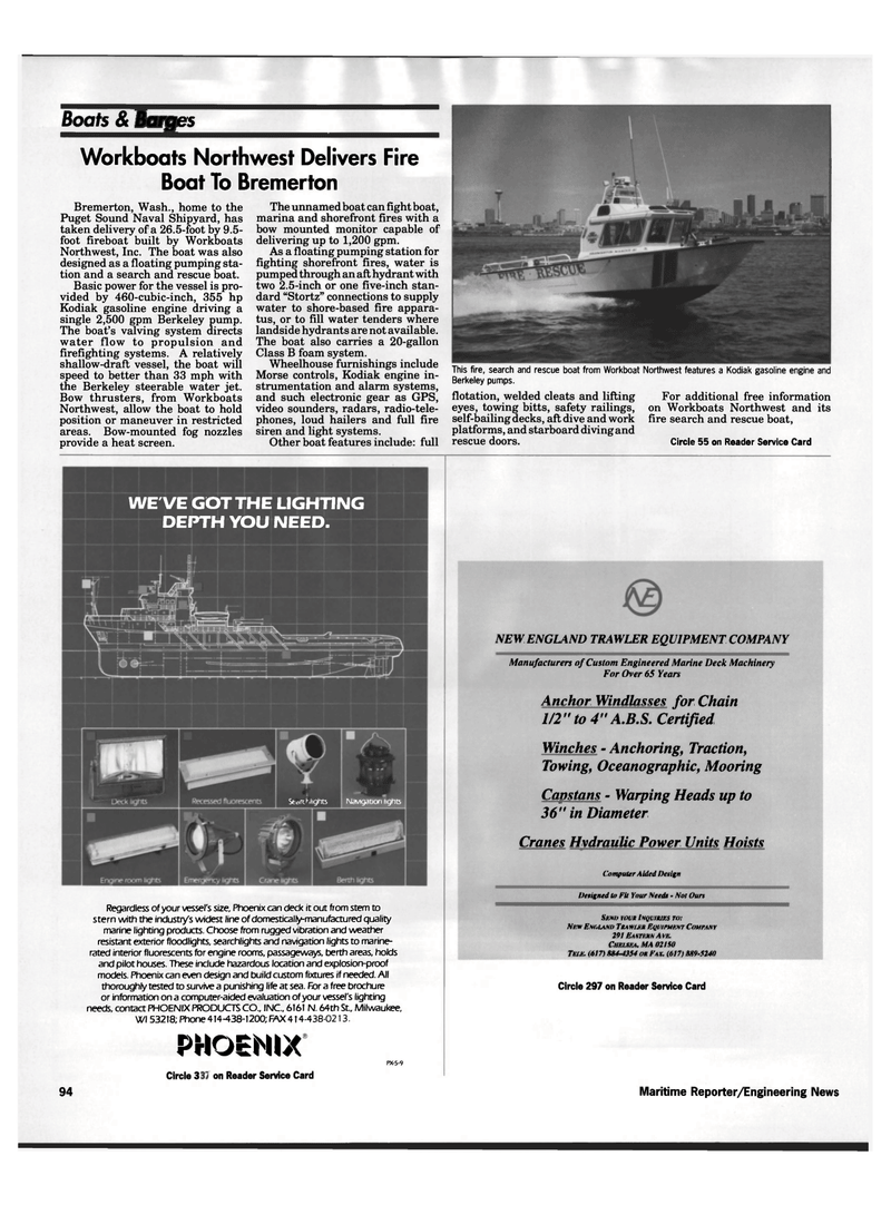 Maritime Reporter Magazine, page 93,  Oct 1992