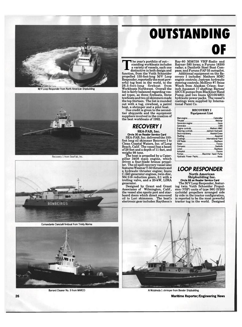 Maritime Reporter Magazine, page 24,  Nov 1992