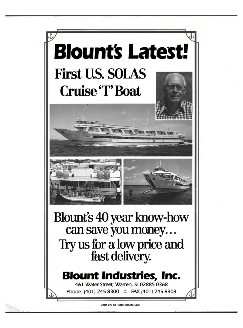 Maritime Reporter Magazine, page 2nd Cover,  Dec 1992