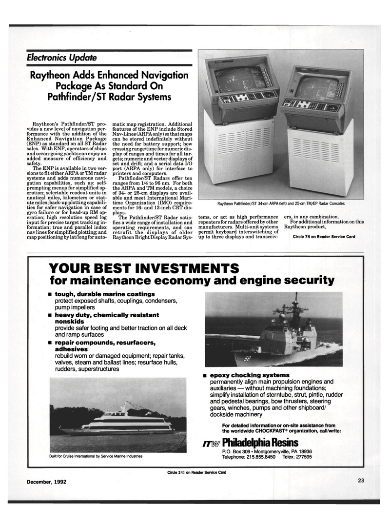 Maritime Reporter Magazine, page 21,  Dec 1992
