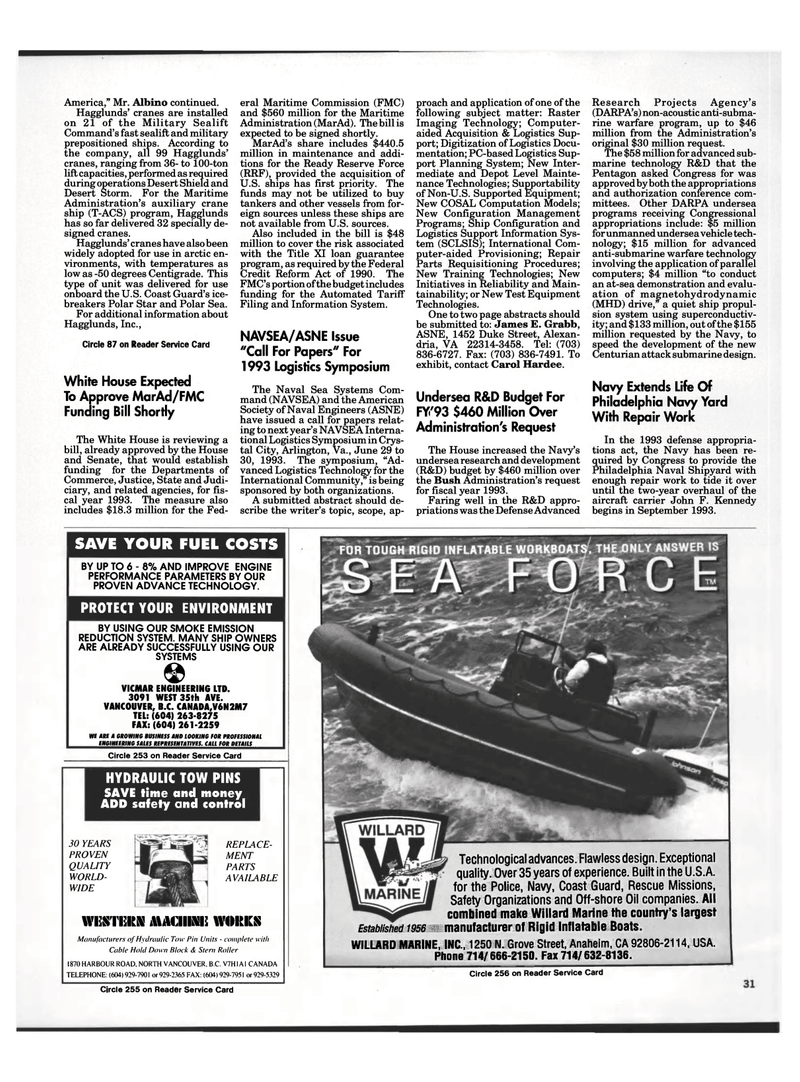 Maritime Reporter Magazine, page 29,  Dec 1992
