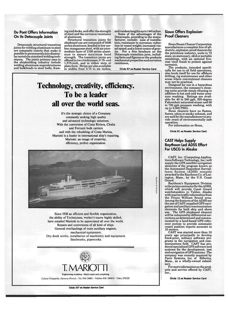 Maritime Reporter Magazine, page 48,  Dec 1992
