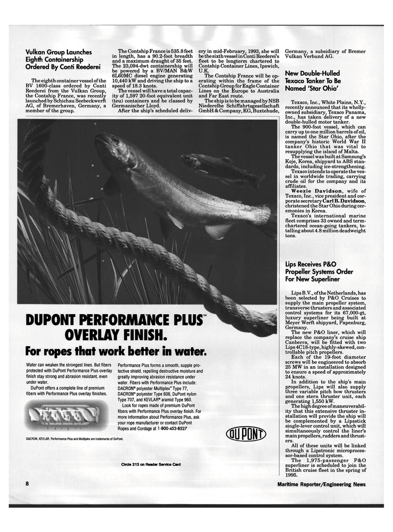 Maritime Reporter Magazine, page 6,  Dec 1992