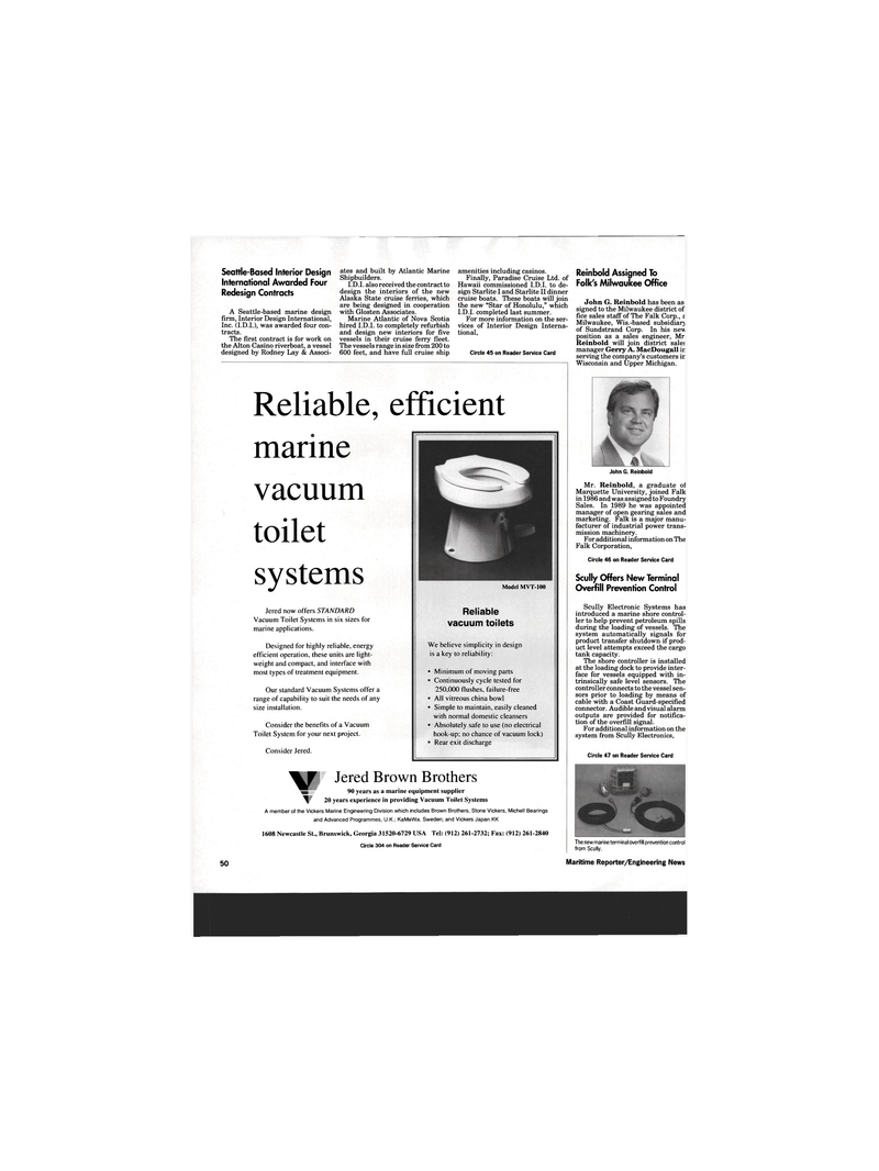 Maritime Reporter Magazine, page 48,  Feb 1993