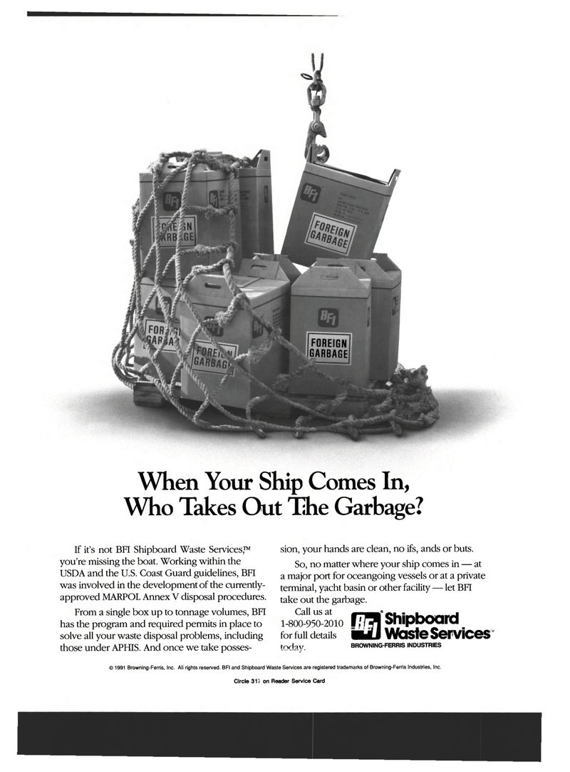Maritime Reporter Magazine, page 3rd Cover,  Mar 1993