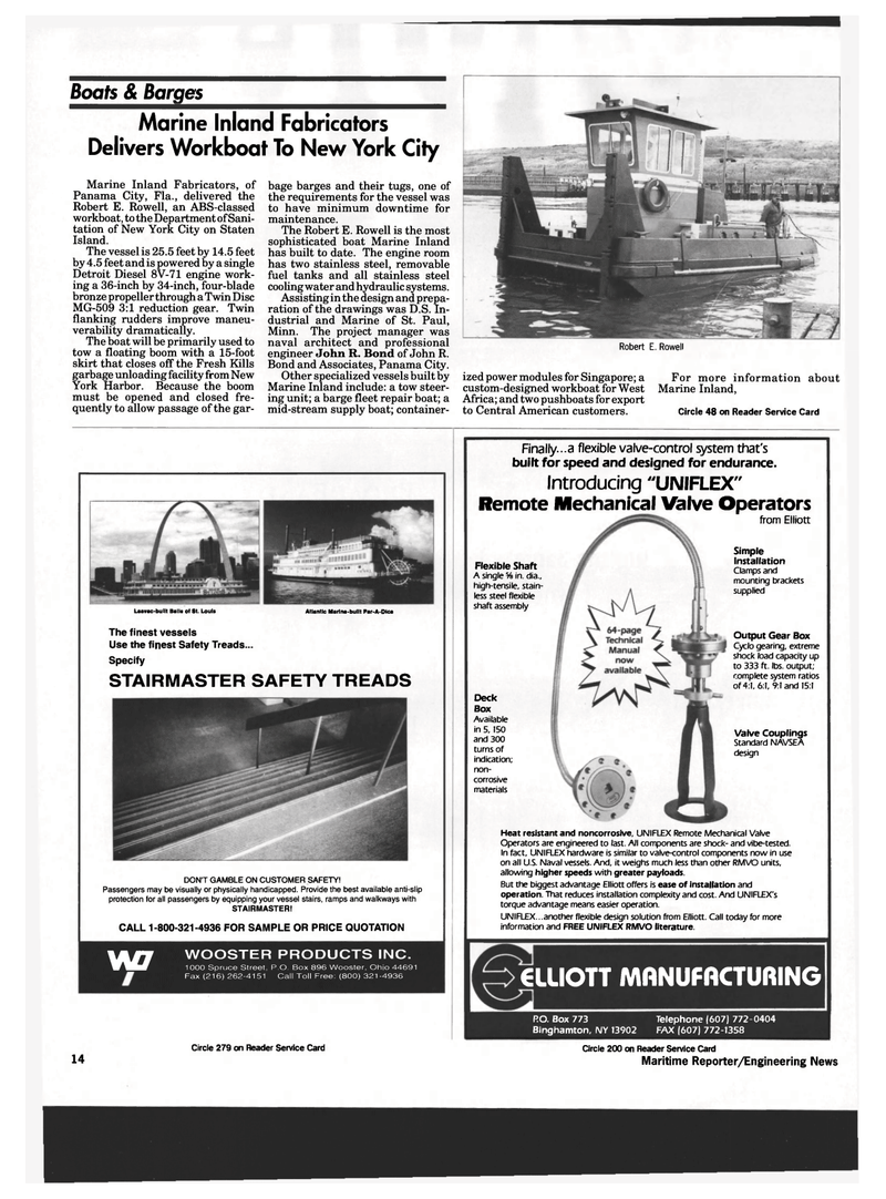 Maritime Reporter Magazine, page 12,  Mar 1993