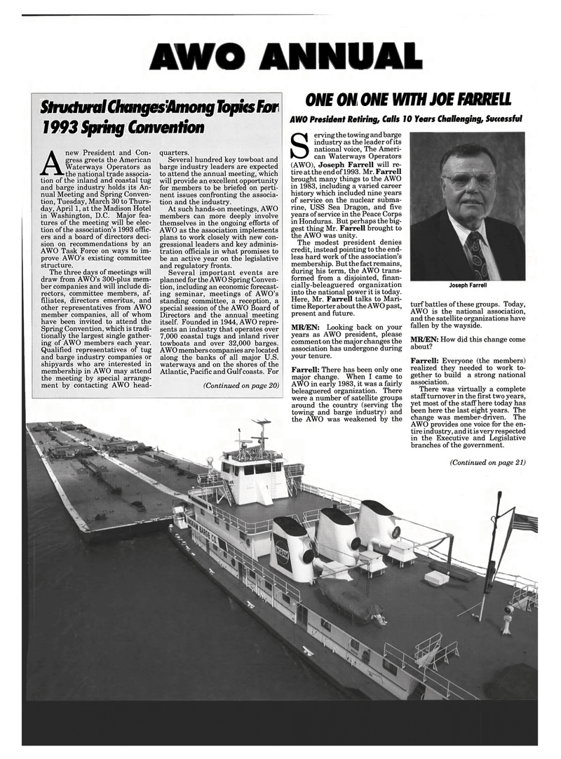Maritime Reporter Magazine, page 17,  Mar 1993