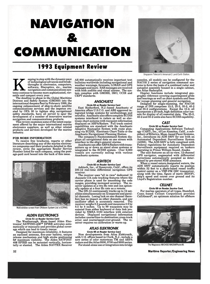 Maritime Reporter Magazine, page 30,  Mar 1993