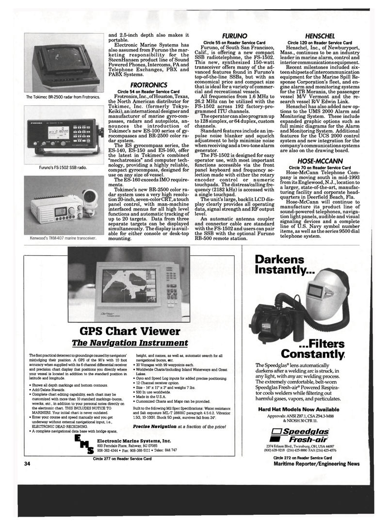 Maritime Reporter Magazine, page 32,  Mar 1993