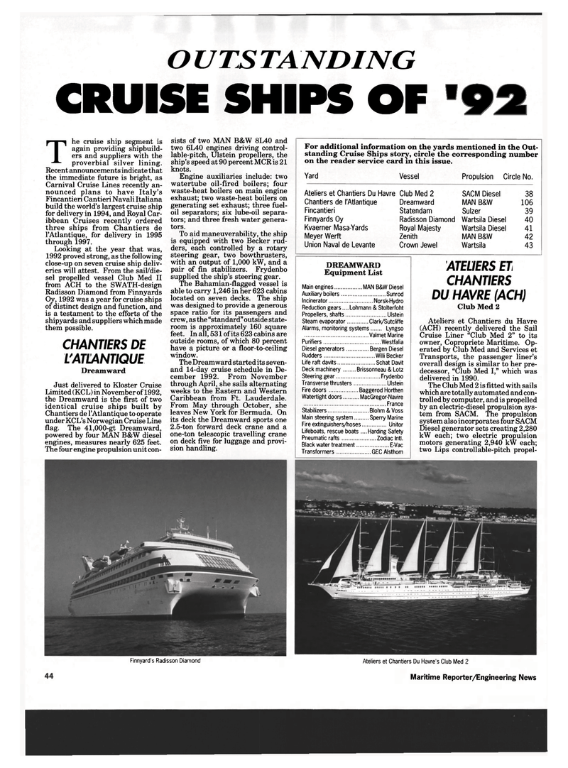 Maritime Reporter Magazine, page 42,  Mar 1993