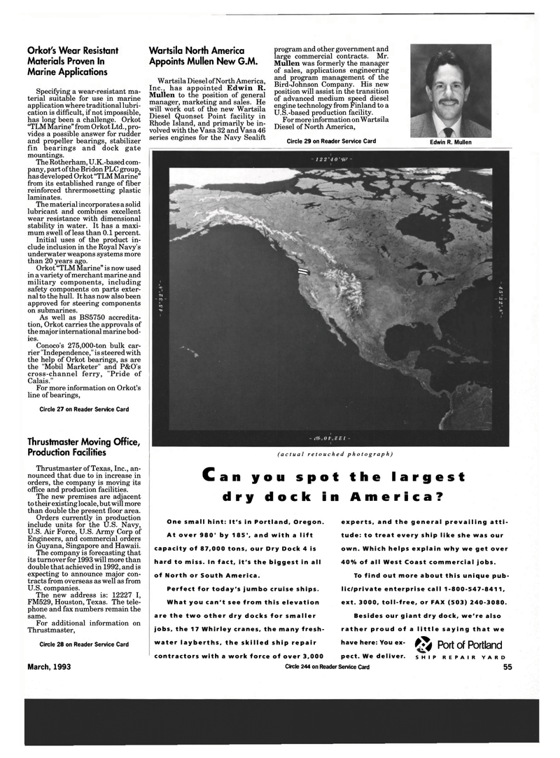 Maritime Reporter Magazine, page 53,  Mar 1993