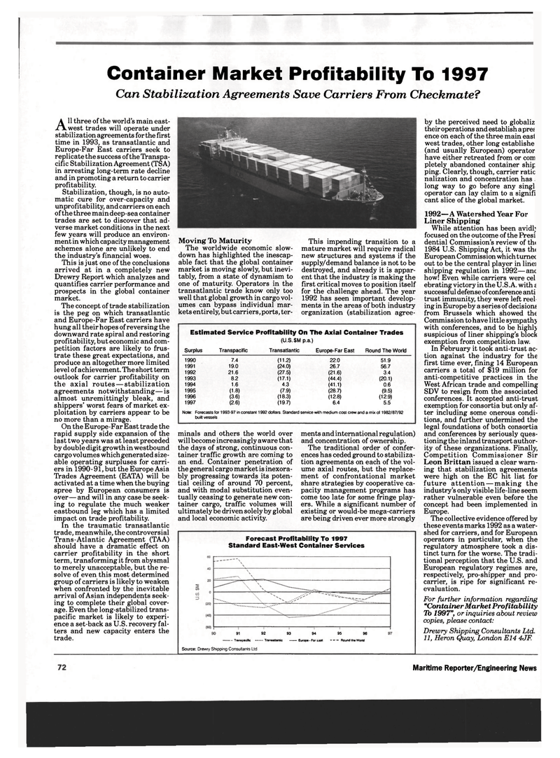 Maritime Reporter Magazine, page 70,  Mar 1993