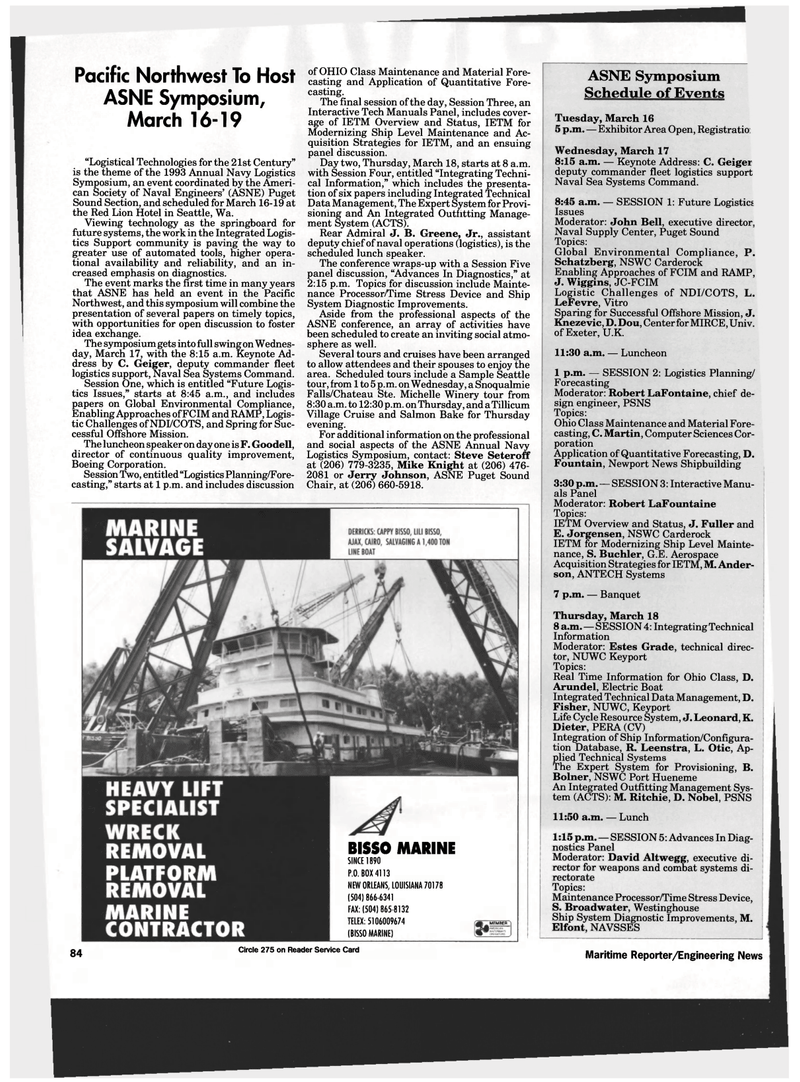 Maritime Reporter Magazine, page 82,  Mar 1993