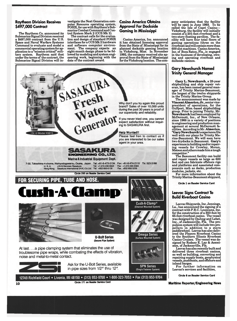 Maritime Reporter Magazine, page 8,  Apr 1993
