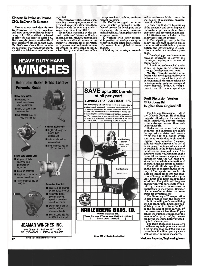 Maritime Reporter Magazine, page 10,  Apr 1993