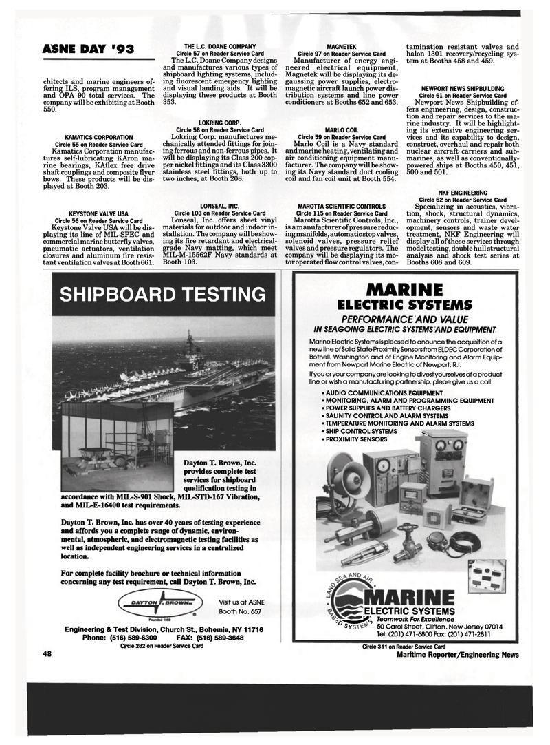 Maritime Reporter Magazine, page 46,  Apr 1993