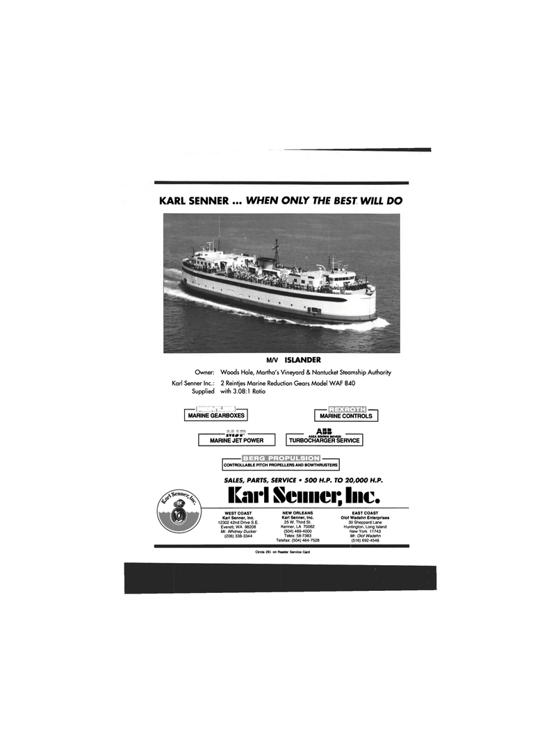 Maritime Reporter Magazine, page 4th Cover,  Jun 1993