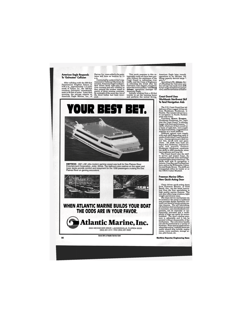 Maritime Reporter Magazine, page 79,  Jun 1993