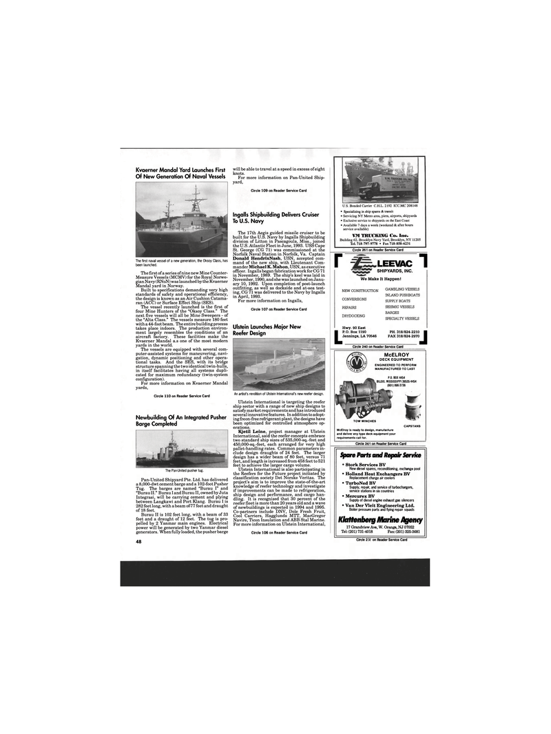 Maritime Reporter Magazine, page 48,  Jul 1993
